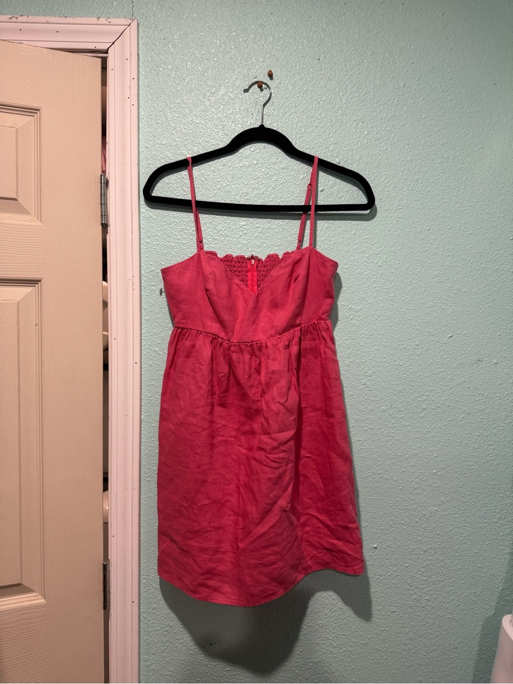 Reformation Hot Pink Spaghetti-Strap Mini Dress